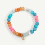 Blue Pink and Yellow Golden Hour Bracelet-8MM