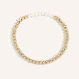 Pearl June Birthstone Bar Bead Bracelet - 4MM
