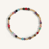 Mixed Gemstone & 14kt Gold Filled Journey Bead Bracelet - 3MM