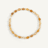 Citrine & 14kt Gold Filled Harmony Gemstone Bead Bracelet - 4MM
