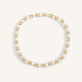 Pearl & 14kt Gold Filled Harmony Gemstone Bead Bracelet - 4MM