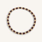 Garnet & 14kt Gold Filled Harmony Gemstone Bead Bracelet - 4MM