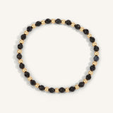 Sapphire & 14kt Gold Filled Harmony Gemstone Bead Bracelet - 4MM