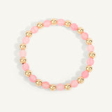 Rose Quartz & 14kt Gold Filled Harmony Gemstone Bead Bracelet - 6MM