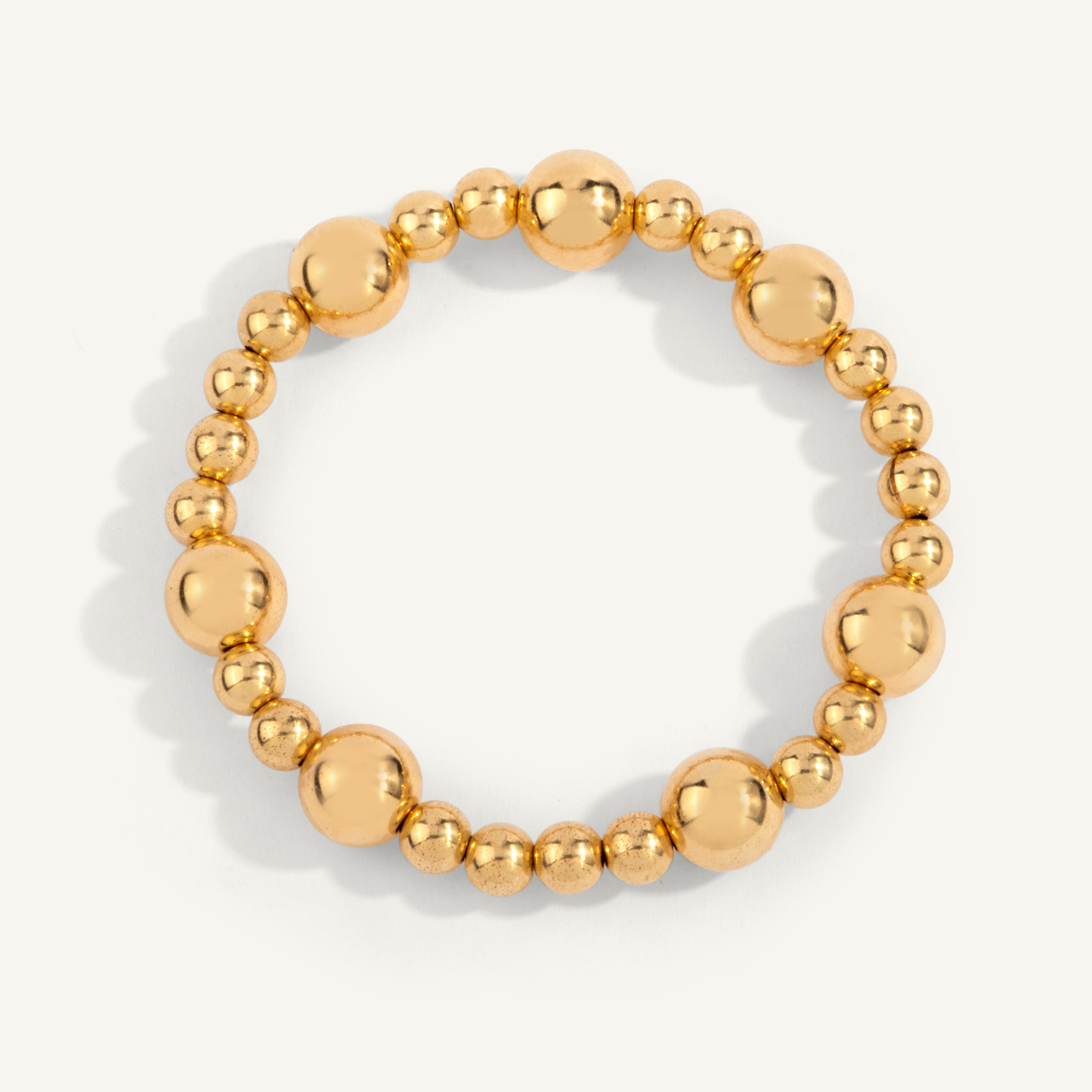 14kt Gold Filled Shine Bright Remix Bead Bracelet - 6MM & 10MM
