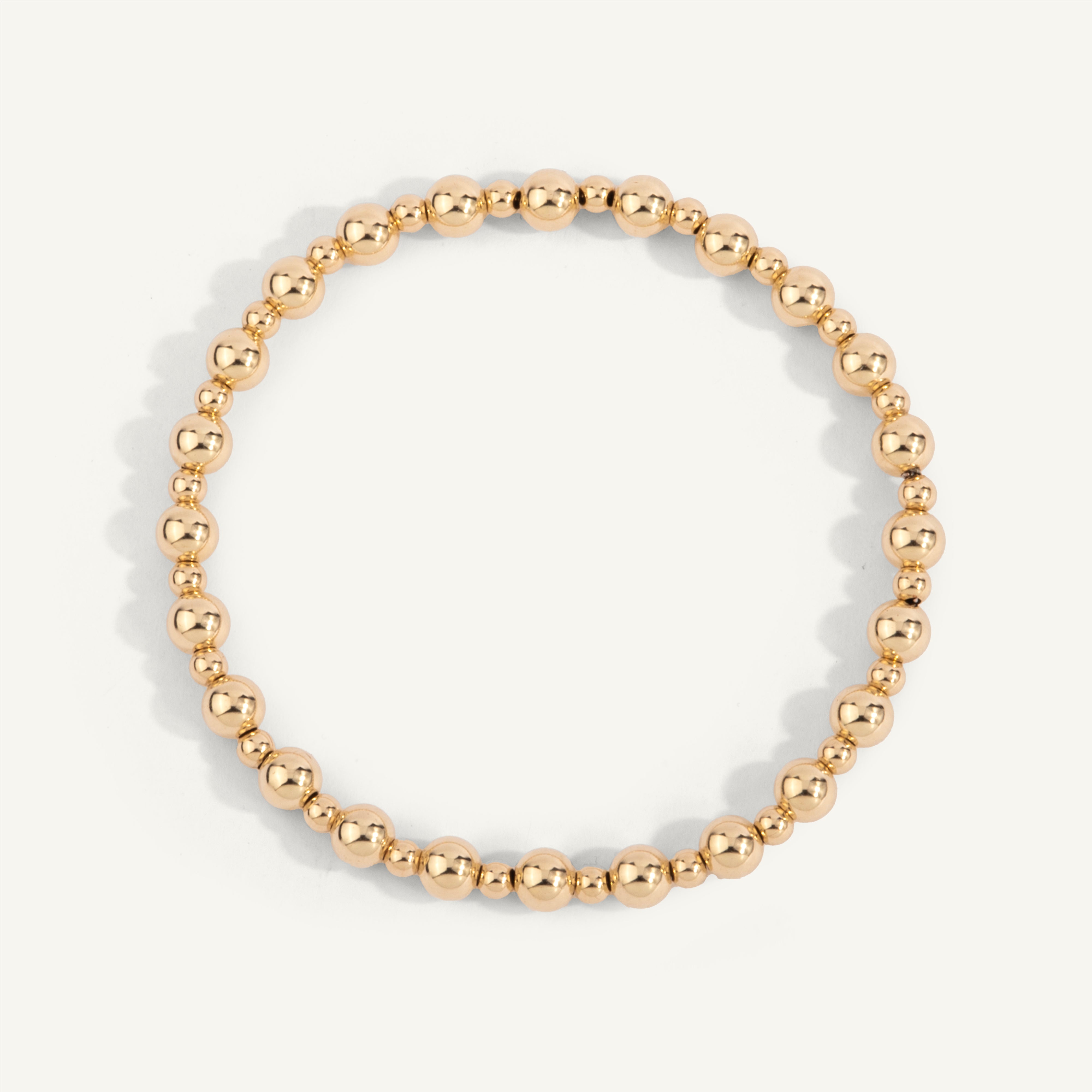 14kt Gold Filled Shine Bright Remix Bead Bracelet - 3MM & 5MM