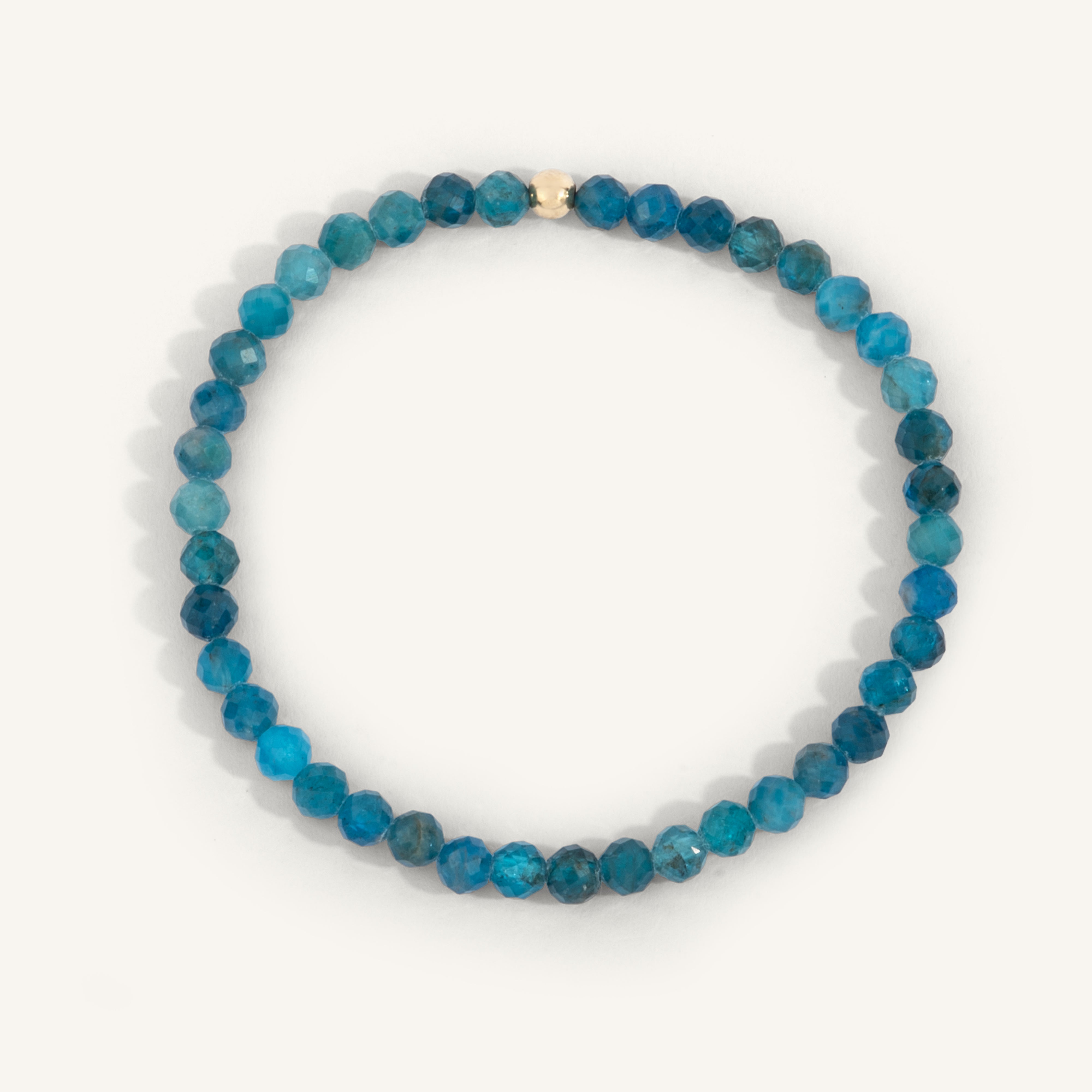 Apatite Gemstone Bead Bracelet - 4MM