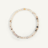 Fire Agate Gemstone Bead Bracelet - 4MM