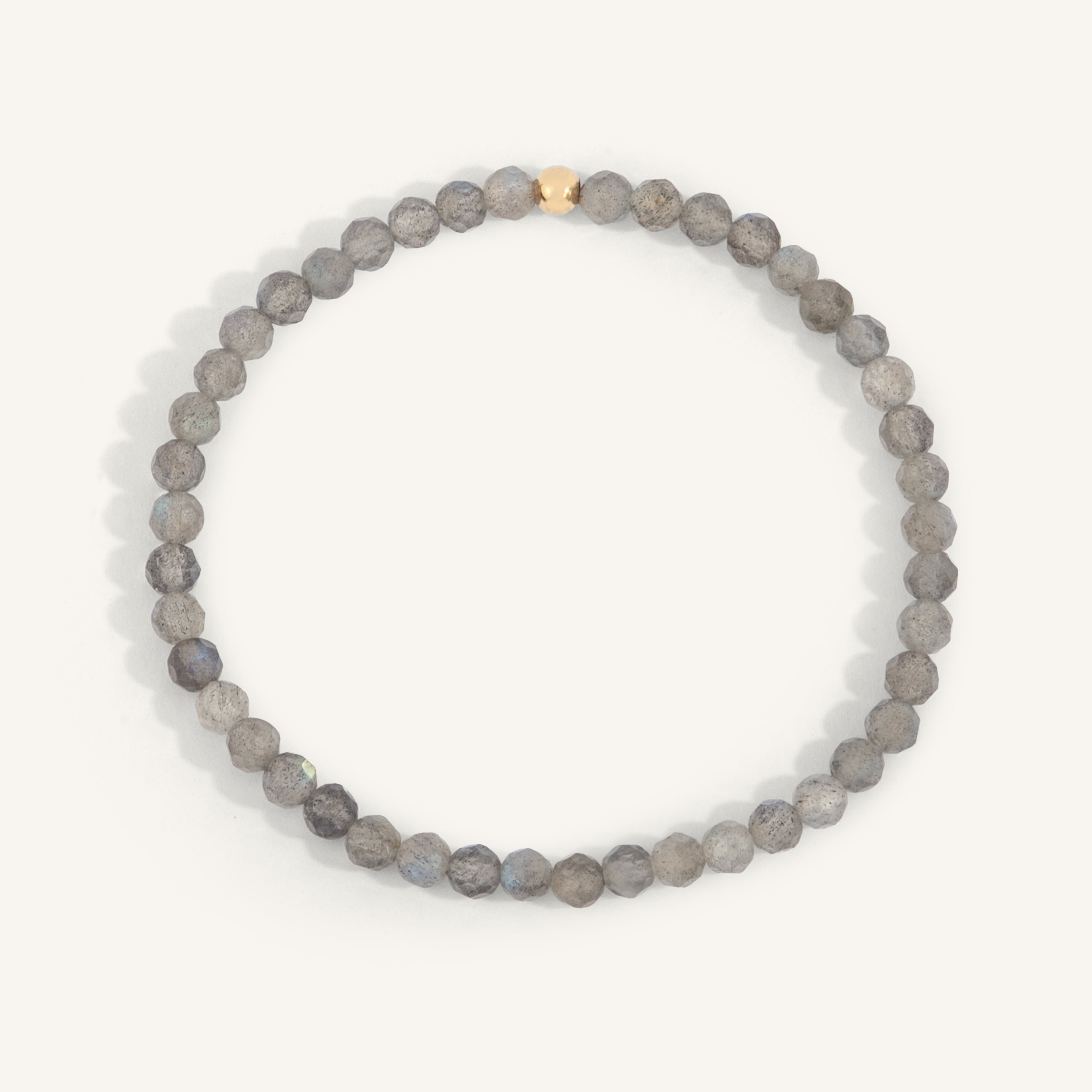 Labradorite Gemstone Bead Bracelet - 4MM