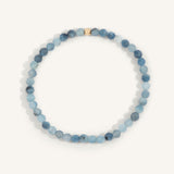 Aquamarine March Birthstone Bead Bracelet - 4MM