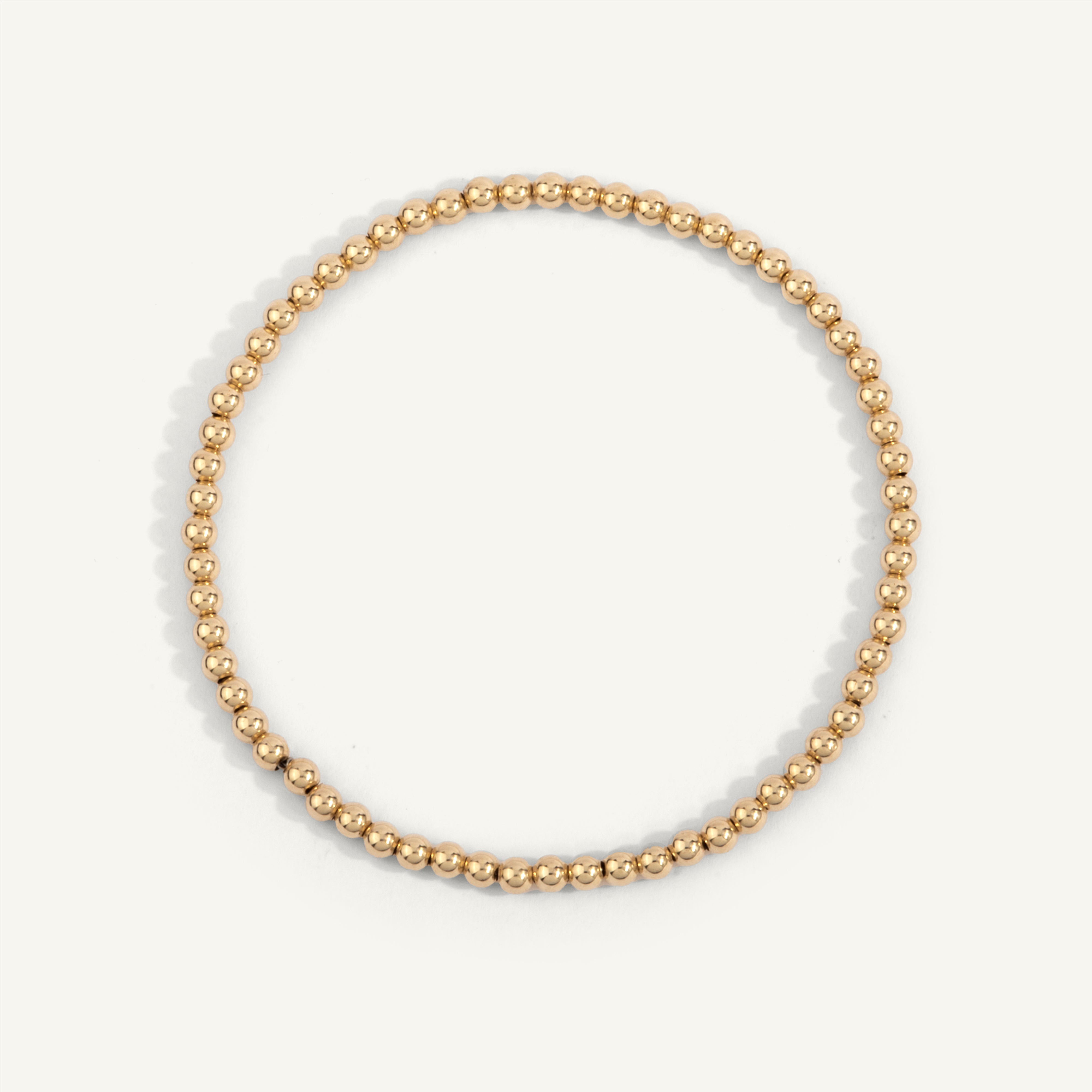 14kt Gold Filled Shine Bright Bead Bracelet - 3MM
