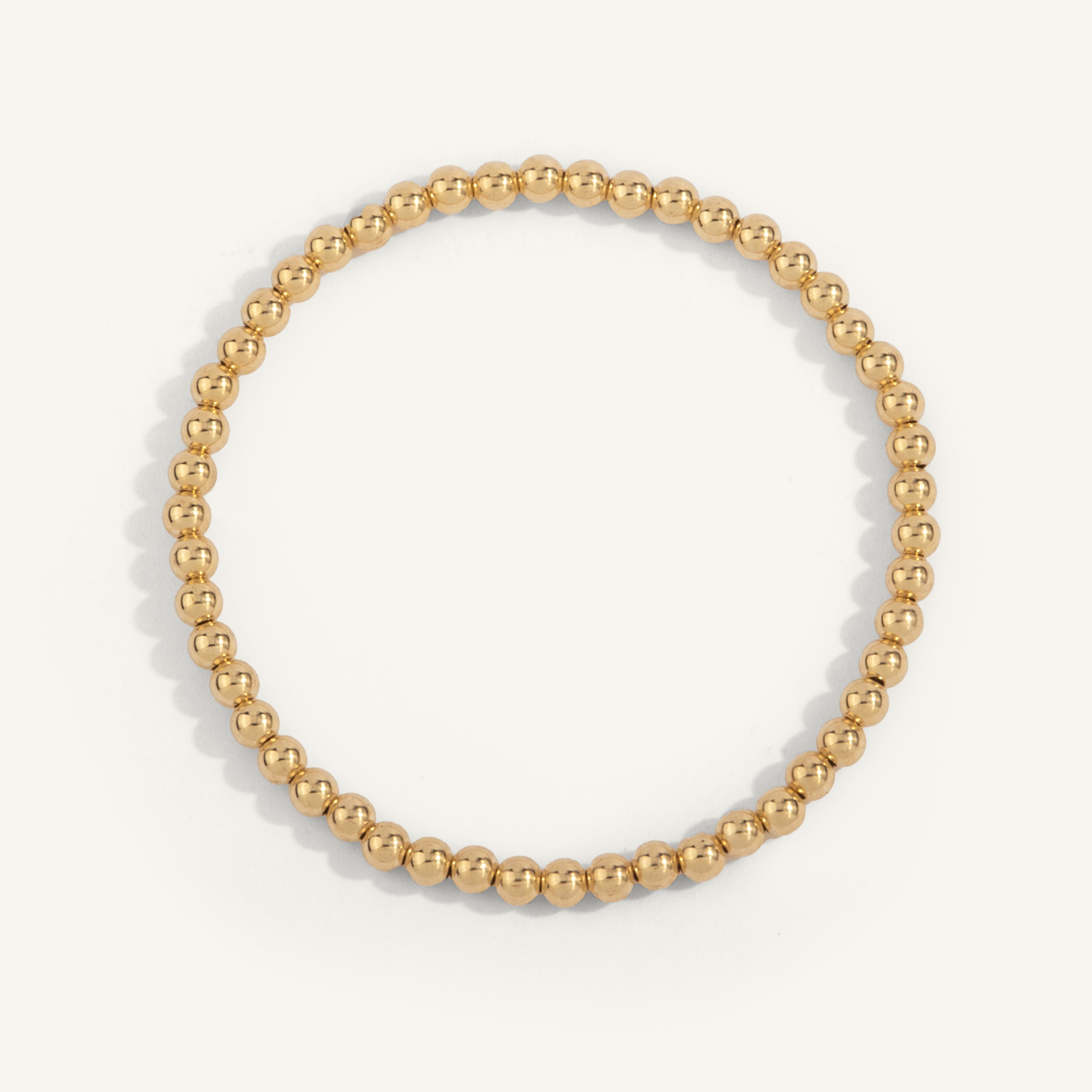 14kt Gold Filled Shine Bright Bead Bracelet - 4MM
