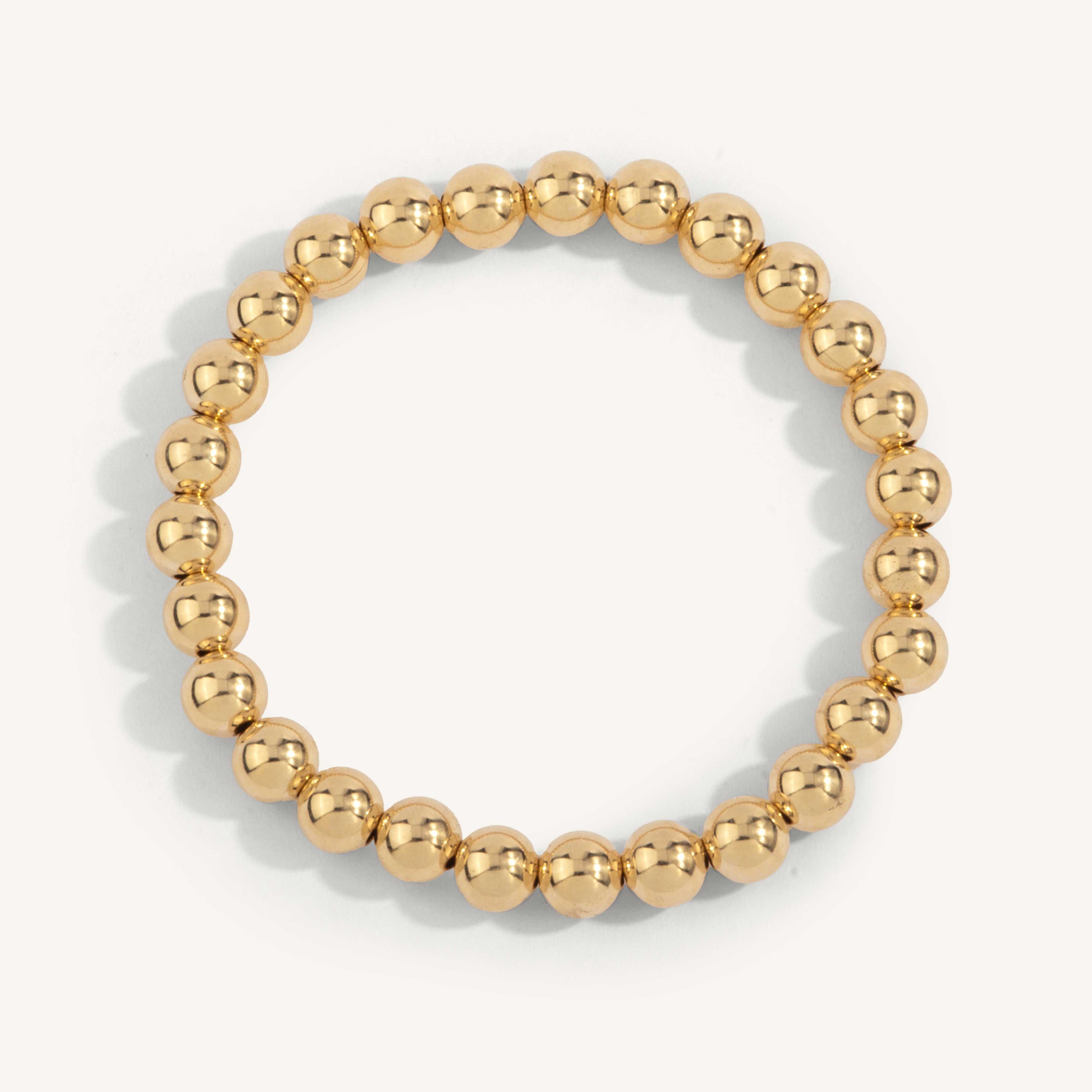 14kt Gold Filled Shine Bright Bead Bracelet - 7MM