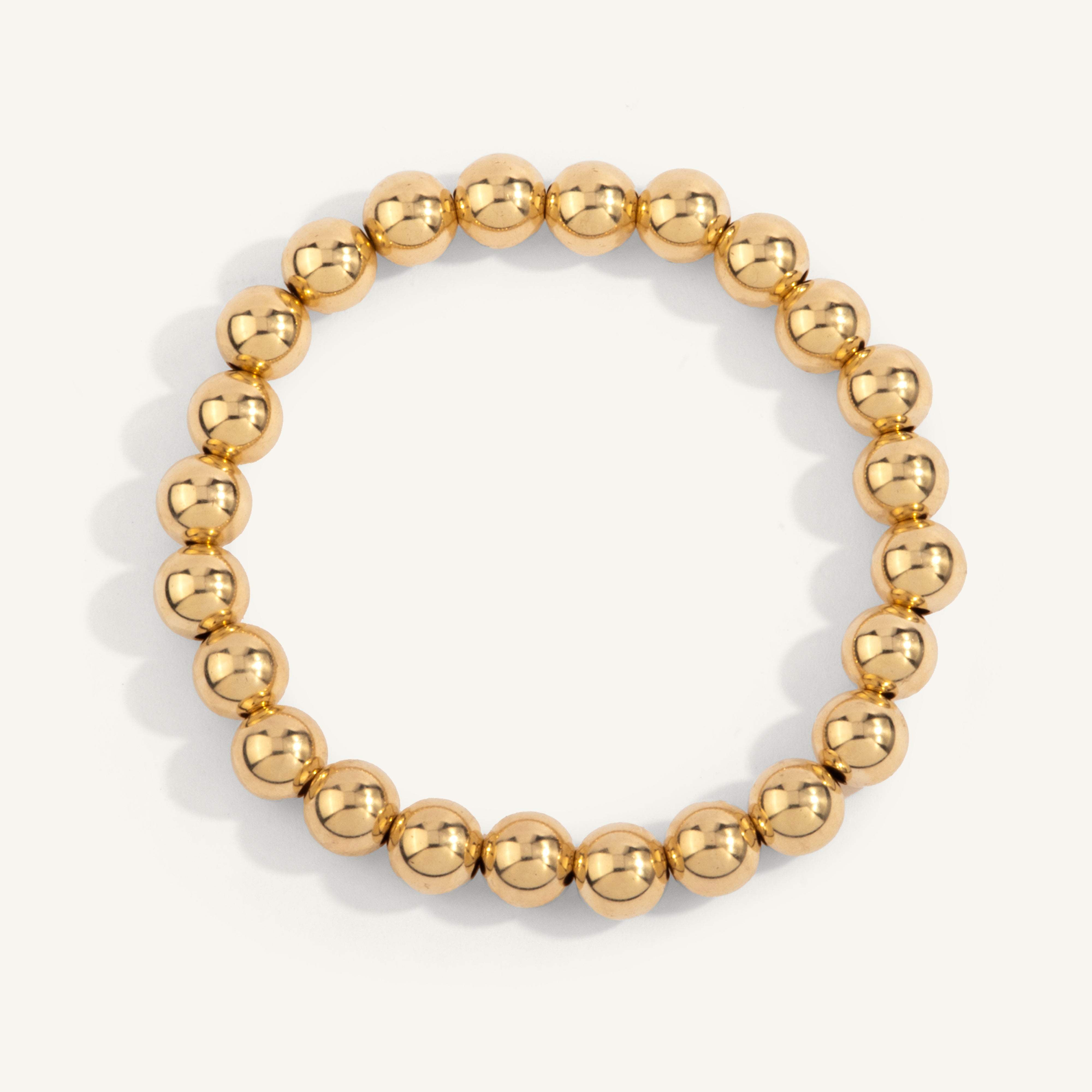 14kt Gold Filled Shine Bright Bead Bracelet - 8MM