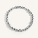 Sterling Silver Twisted Shine Bright Remix Bead Bracelet - 5MM & 6MM