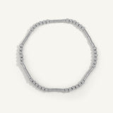 Sterling Silver Tube Shine Bright Remix Bead Bracelet - 3MM
