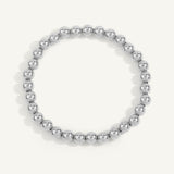 Sterling Silver Shine Bright Bead Bracelet - 6MM