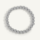 Sterling Silver Shine Bright Bead Bracelet - 7MM