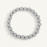Sterling Silver Shine Bright Bead Bracelet - 8MM