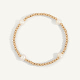 Pearl & 14kt Gold Filled Shine Bright Remix Bead Bracelet - 3MM
