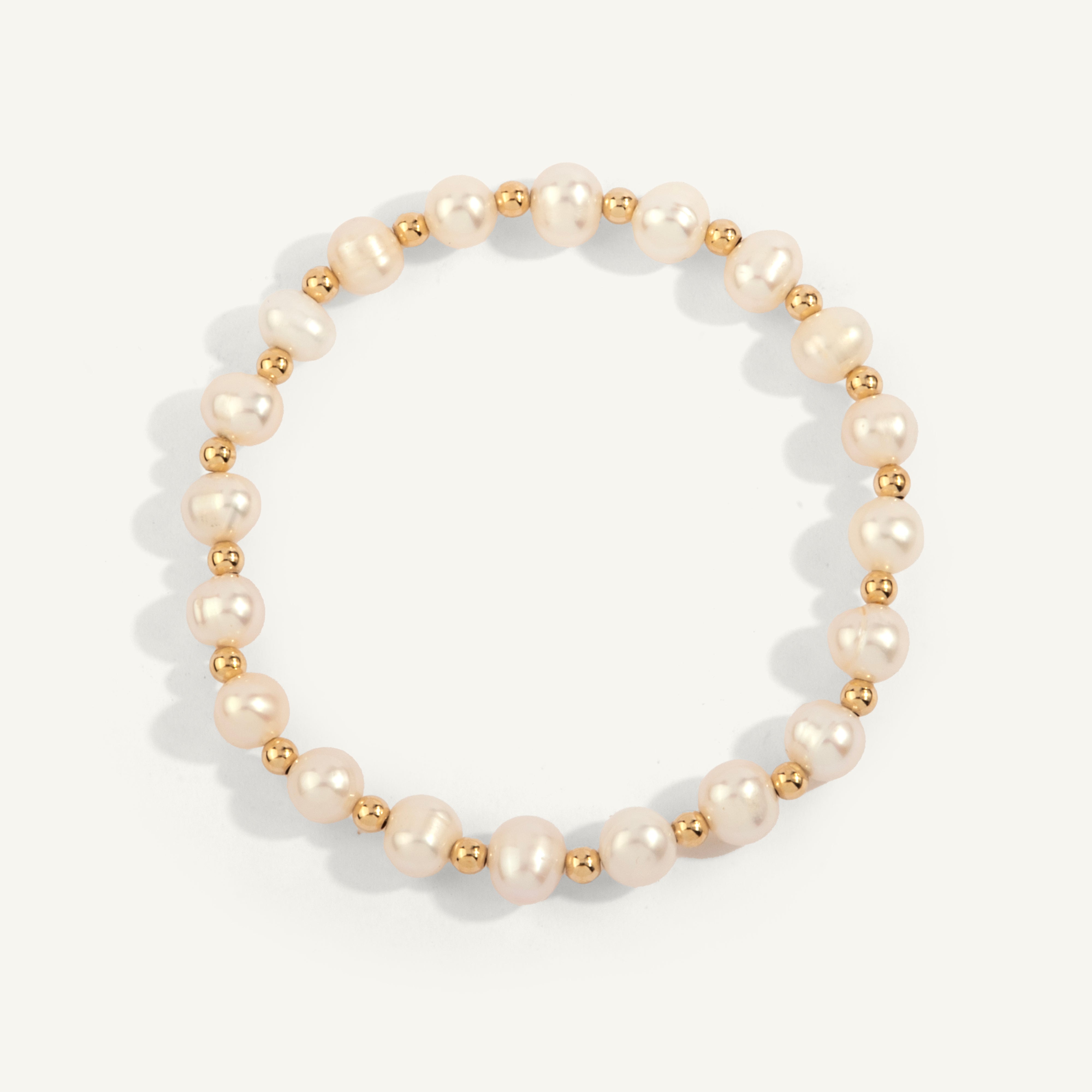 Pearl & 14kt Gold Filled Shine Bright Remix Bead Bracelet - 3MM & 6MM