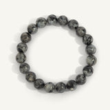 Dark Labradorite Mens Bead Bracelet - 8MM