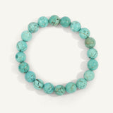 Blue Howlite Mens Bead Bracelet - 10MM