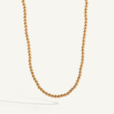 14kt Gold Filled Shine Bright Bead Necklace 15-18" - 3MM