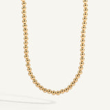 14kt Gold Filled Shine Bright Bead Necklace 15-18" - 4MM